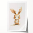Cute Bunny in Sweater Nursery Wall Art - Baby Room Decor
