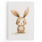 Cute Bunny in Sweater Nursery Wall Art - Baby Room Decor