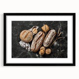 Rustic Artisan Bread - Bakery-Inspired Wall Art for Kitchen