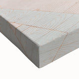 Black and white landscape art painting of Moroccan scenery on stretched canvas, ideal for bedroom wall decor.