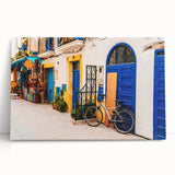 Black and white large canvas print of Moroccan scenery, suitable as kitchen wall art or bedroom decor.