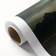 Art deco poster depicting a serene Azerbaijan landscape in soft pastel hues on rolled canvas, ideal for nursery wall art.