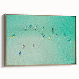 Framed canvas depicting a serene Malaysian landscape in muted gold and black tones, ideal for bedroom wall art.