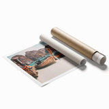 Extra large rolled print of a serene Thai landscape with lush greenery and floral elements.