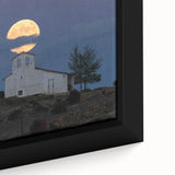 Extra large framed canvas featuring a textured, colorful Caribbean scenery in black, ideal for living room decor.