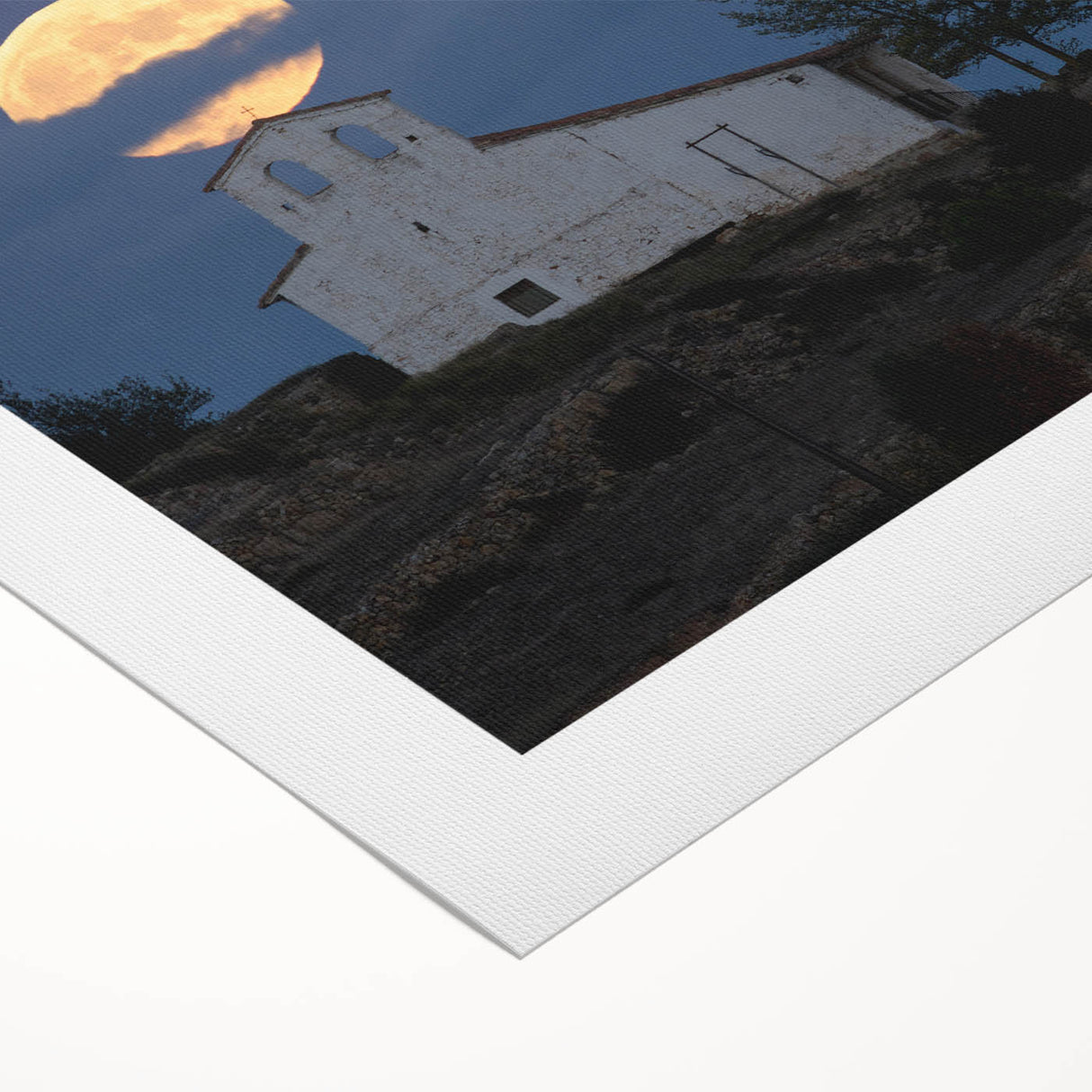 Art deco poster featuring a serene Caribbean Antigua scenery in pastel shades on rolled canvas.