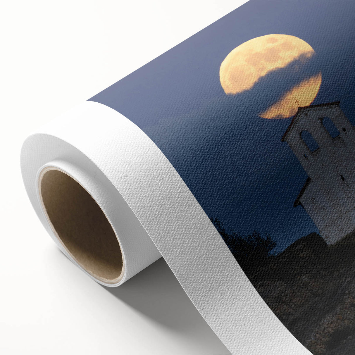 Art deco poster of Caribbean Antigua scenery in pastel shades on rolled canvas, ideal for nursery wall art.