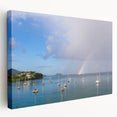 Caribbean Martinique scenery on stretched canvas, featuring vibrant tropical hues, ideal for kitchen wall art.