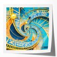 Rolled print of Prague scenery with muted earth tones, ideal for art wall dining room or classy bathroom wall art.