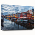 Acrylic glass print of a European Denmark scenery in muted earth tones, suitable for bedroom or dining room decor.