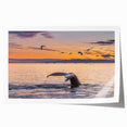 Greenland scenic landscape on rolled canvas, featuring vibrant green and blue tones, suitable for dining room wall art.