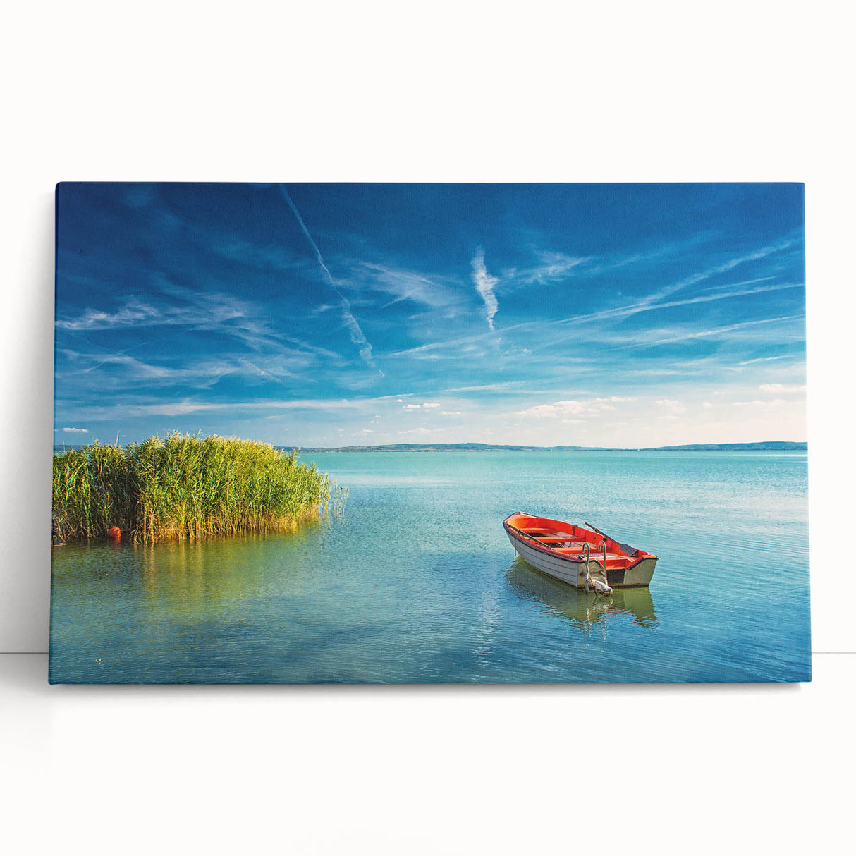 Large black and white stretched canvas of a European cityscape, ideal for kitchen wall art.
