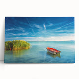 Large black and white stretched canvas of a European cityscape, ideal for kitchen wall art.