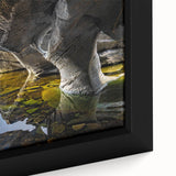 Extra large framed canvas featuring a textured black wall art of a colorful Irish scenery, ideal for living room decor.