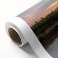Art Deco poster of a European scenery in Latvia, with muted earth tones on rolled canvas, ideal for nursery wall art.