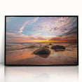 Large abstract wall art depicting a European Lithuanian landscape in muted earth tones on framed acrylic.