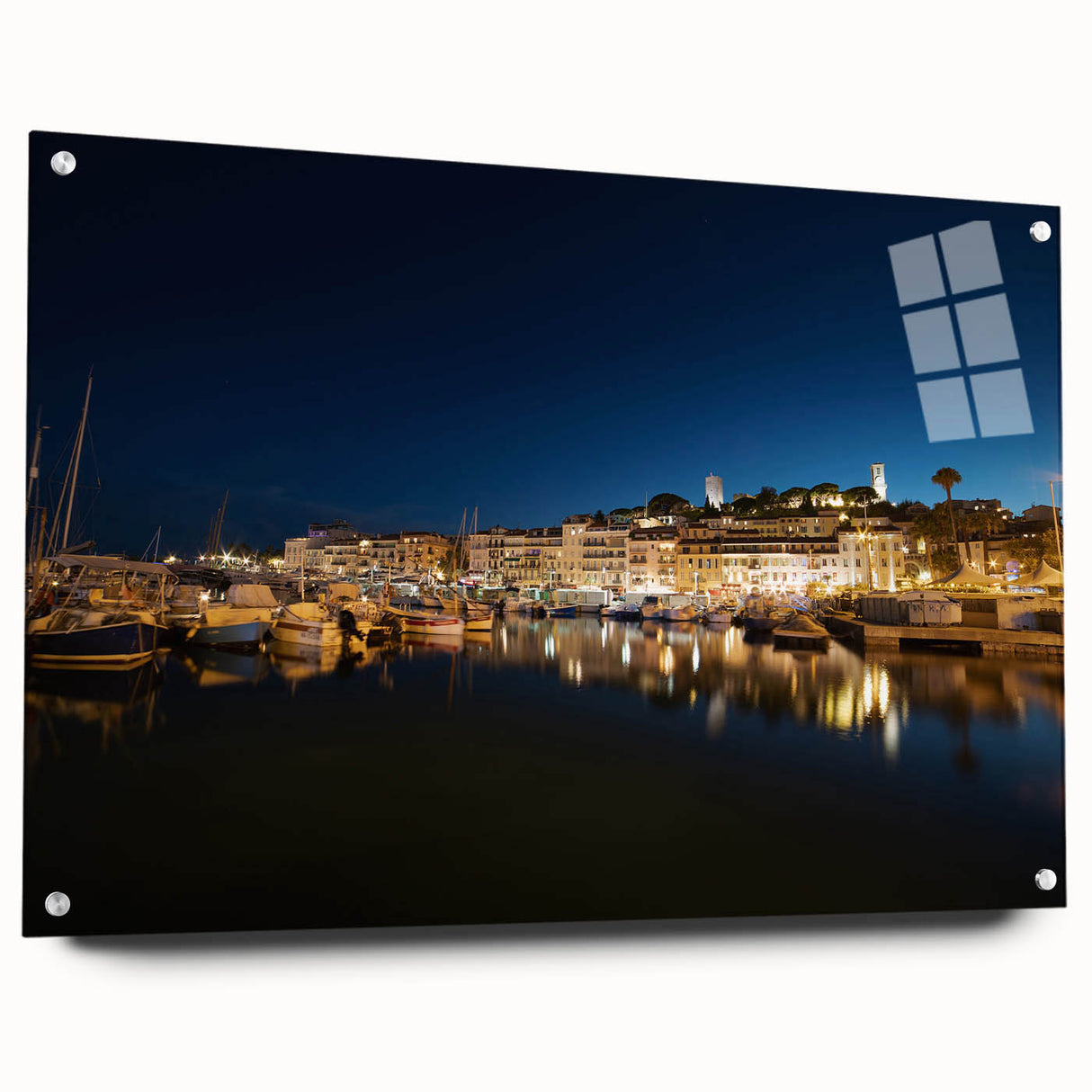 Acrylic print of Porto, Portugal scenery in muted earth tones, ideal for dining room decor.