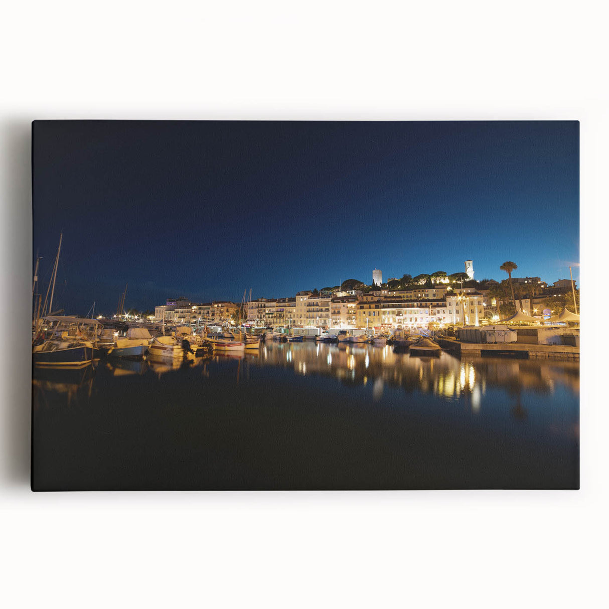 Black and white photo of Porto's riverside on stretched canvas, ideal for kitchen wall art or bedroom décor.