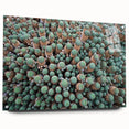 Acrylic print of a large abstract landscape in earthy tones, suitable for bedroom or dining room decor.