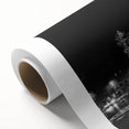 Art Deco poster of Madrid scenery in pastel shades on rolled canvas, ideal for nursery wall art.