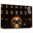 Acrylic print of a large abstract depiction of Stockholm, featuring muted blue and gray tones.