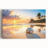 Black and white photograph of Cancun scenery on stretched canvas, suitable for kitchen wall art.