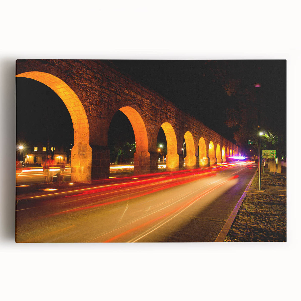 Black and white large art print of Mexico City skyline on stretched canvas, suitable for kitchen wall art.