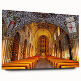Large abstract wall art depicting Oaxaca, Mexico scenery in muted earth tones on acrylic glass.