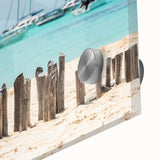 Large abstract wall art of Quintana Roo scenery in muted earth tones on acrylic glass, ideal for dining room ambiance.