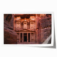 Extra large rolled print of Middle Eastern Jordan scenery with vibrant earth tones, ideal for dining room wall art.