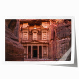 Extra large rolled print of Middle Eastern Jordan scenery with vibrant earth tones, ideal for dining room wall art.