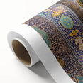 Art Deco poster of Middle Eastern scenery in muted earth tones on rolled canvas, ideal for nursery wall art.