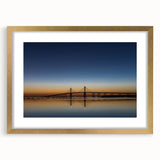 Extra large wall art featuring an abstract depiction of the Abu Dhabi skyline in textured gold and blue tones.
