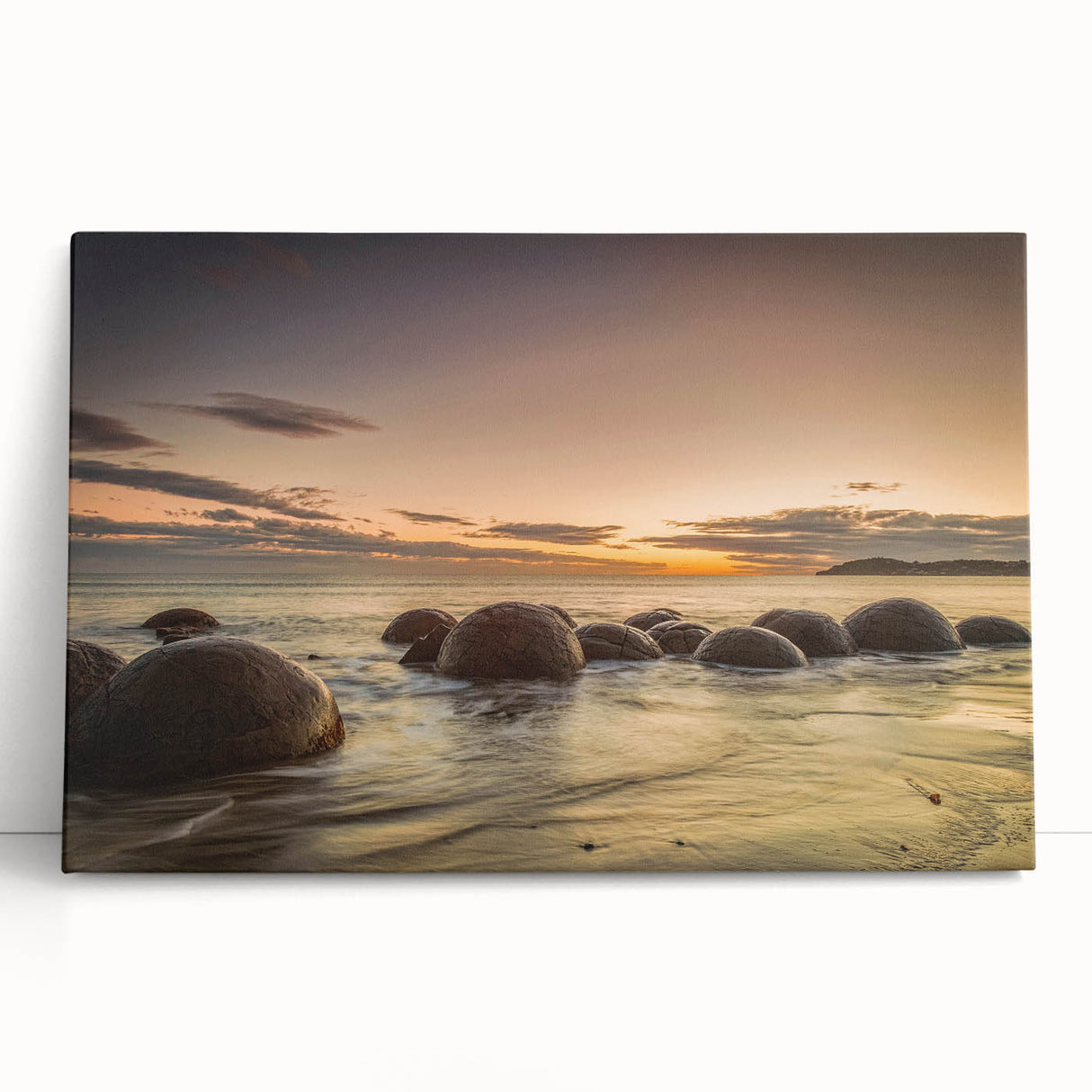 Black and white photograph of Otago, New Zealand landscape on large stretched canvas, ideal for kitchen wall art.