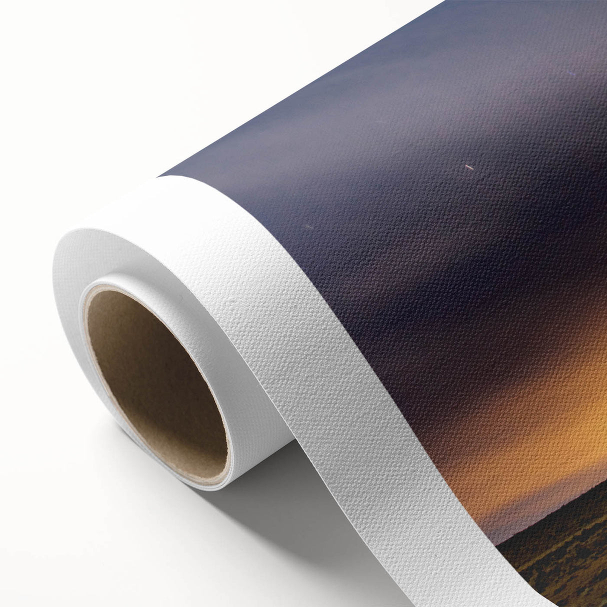Art deco poster of Ecuador scenery in pastel shades on rolled canvas, ideal for nursery wall art.