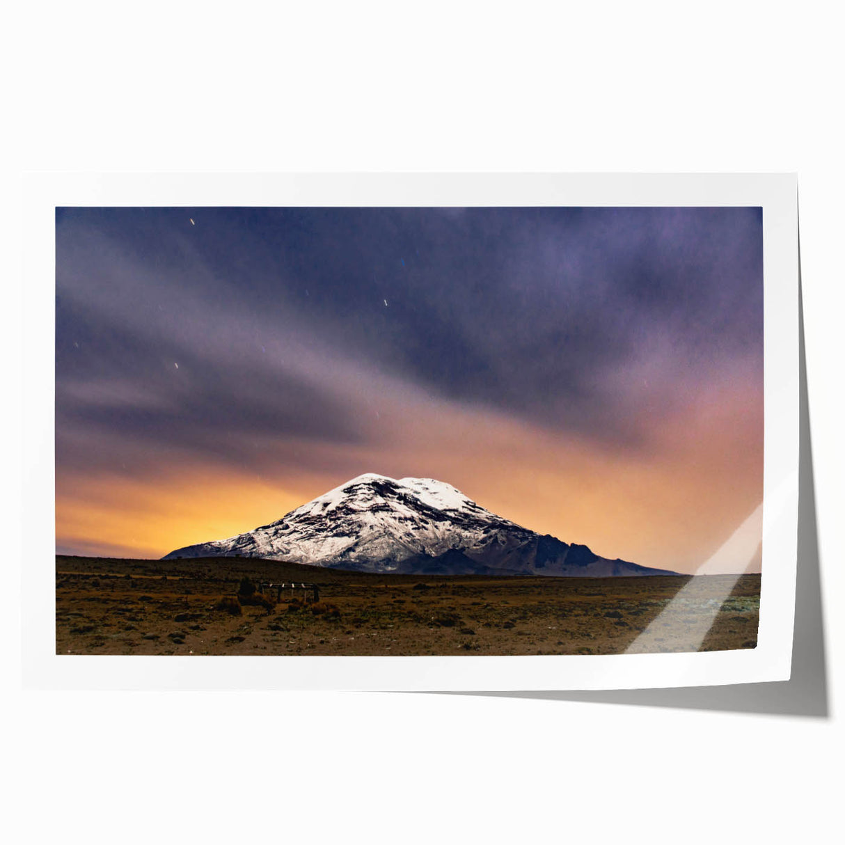 Extra large rolled print of Ecuadorian landscape, featuring vibrant green and earth tones, ideal for art wall dining room.