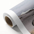 Art deco poster of San Diego skyline in pastel shades on rolled canvas, ideal for nursery wall art.