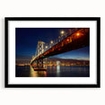 Extra large abstract art print of San Francisco skyline with vibrant, textured colors on a framed black mat.
