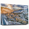 Acrylic print of Aspen, Colorado landscape in autumn hues, ideal for dining room art.
