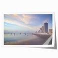 Extra large rolled print of Daytona scenery with vibrant green and blue tones, suitable for dining room or bathroom wall art.