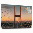 Acrylic print of a Savannah, Georgia landscape in muted earth tones, suitable for dining room decor.