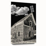 Large abstract wall art depicting Idaho scenery in muted earth tones on acrylic glass.