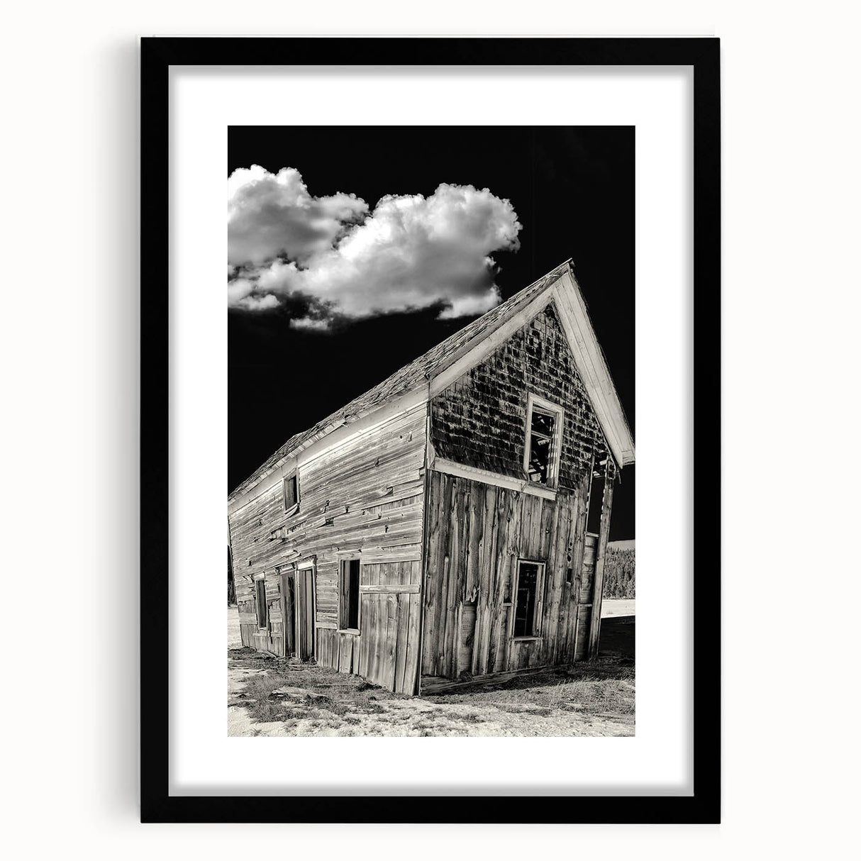 Extra large abstract art print of a colorful, textured Idaho scenery on a black framed canvas, ideal for living room decor.