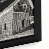 Extra large black wall art featuring a textured Idaho scenery in vibrant colors on a framed canvas.