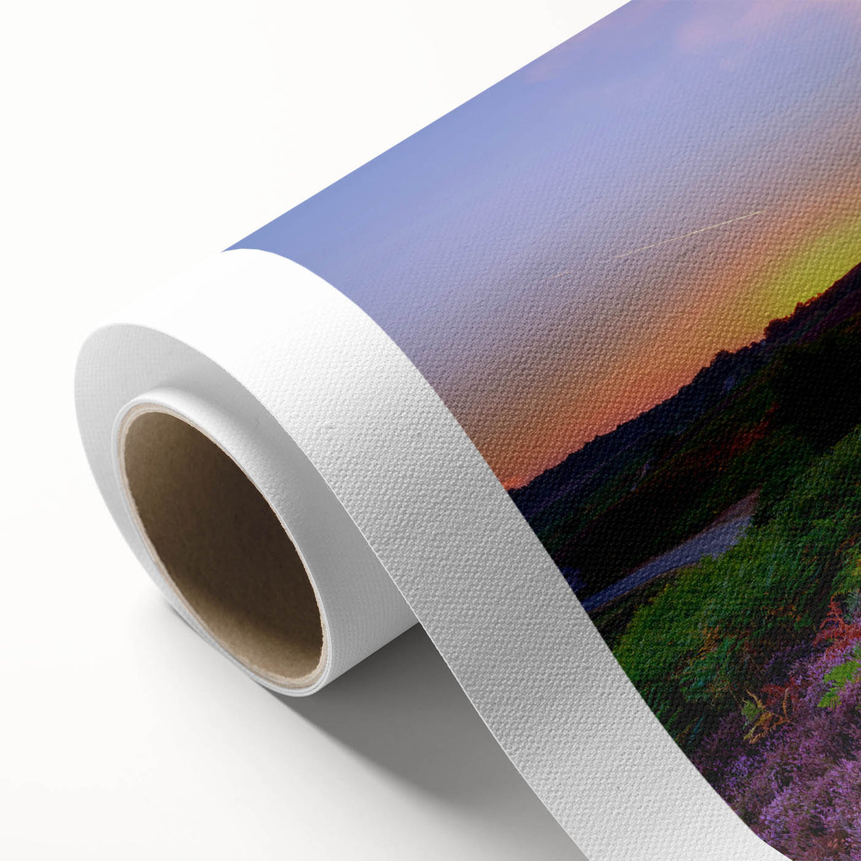 Art Deco poster of New Hampshire scenery in pastel shades on rolled canvas, ideal for nursery wall art.