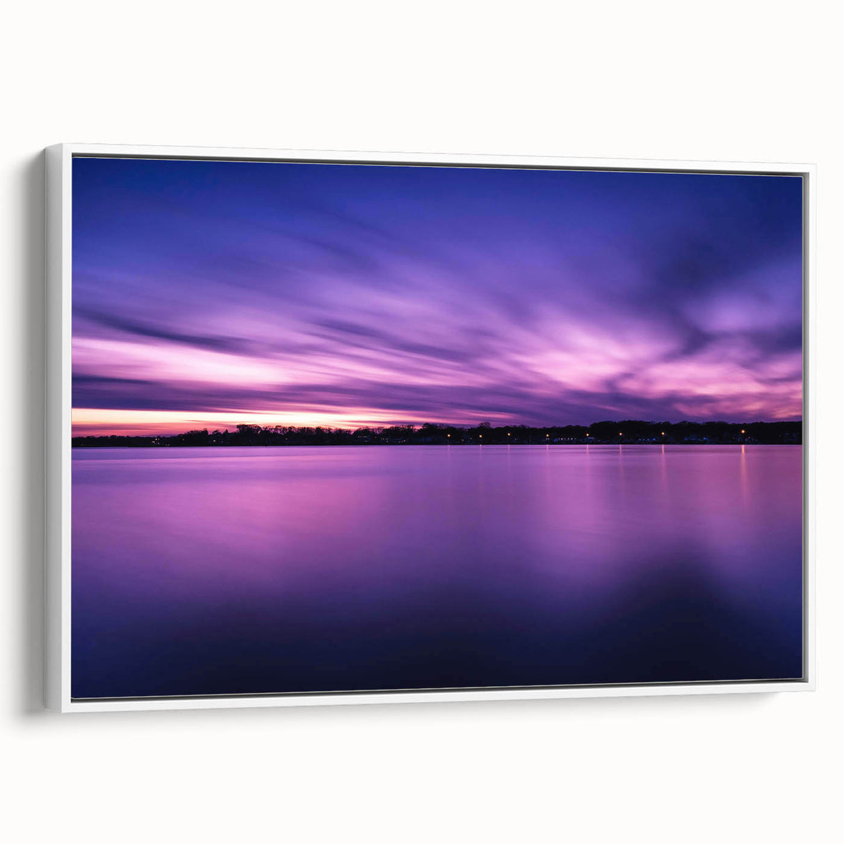 Vintage poster art of New Jersey scenery on framed canvas, featuring colorful art in extra large size, ideal for living room.