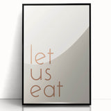 Large abstract wall art featuring fall-themed colors in mid-century modernist style, framed in black acrylic.