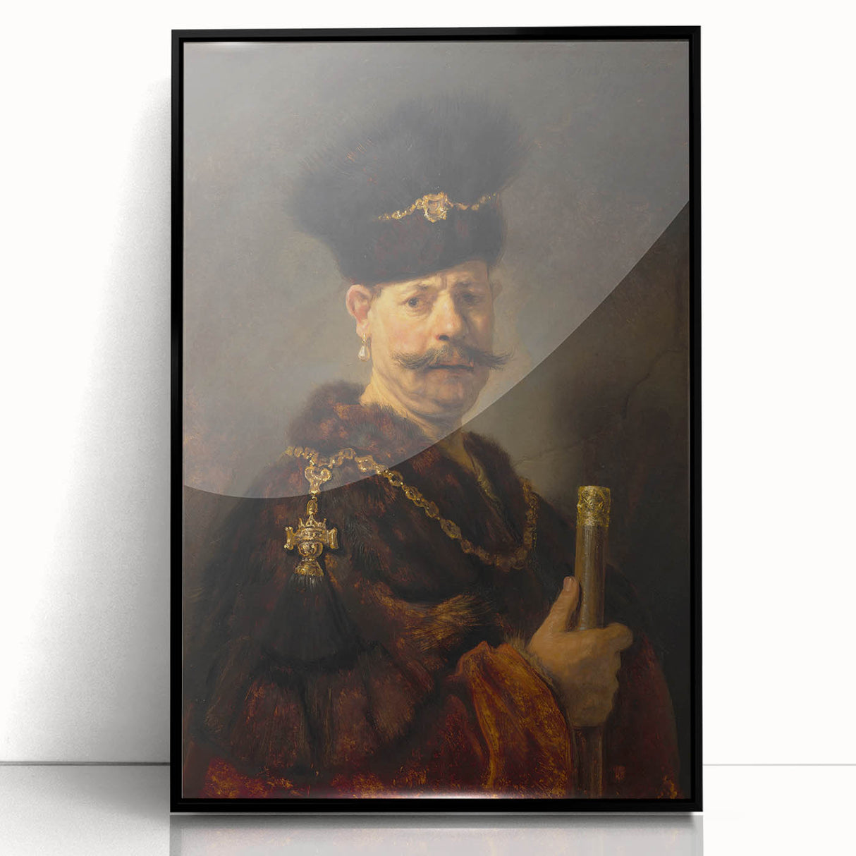 Baroque Art - Majestic Portrait with Ornate Details