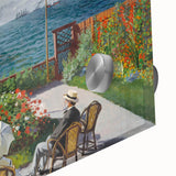 Garden at Sainte-Adresse by Monet: Coastal Impressionist Wall Art Print