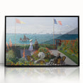 Garden at Sainte-Adresse by Monet: Coastal Impressionist Wall Art Print